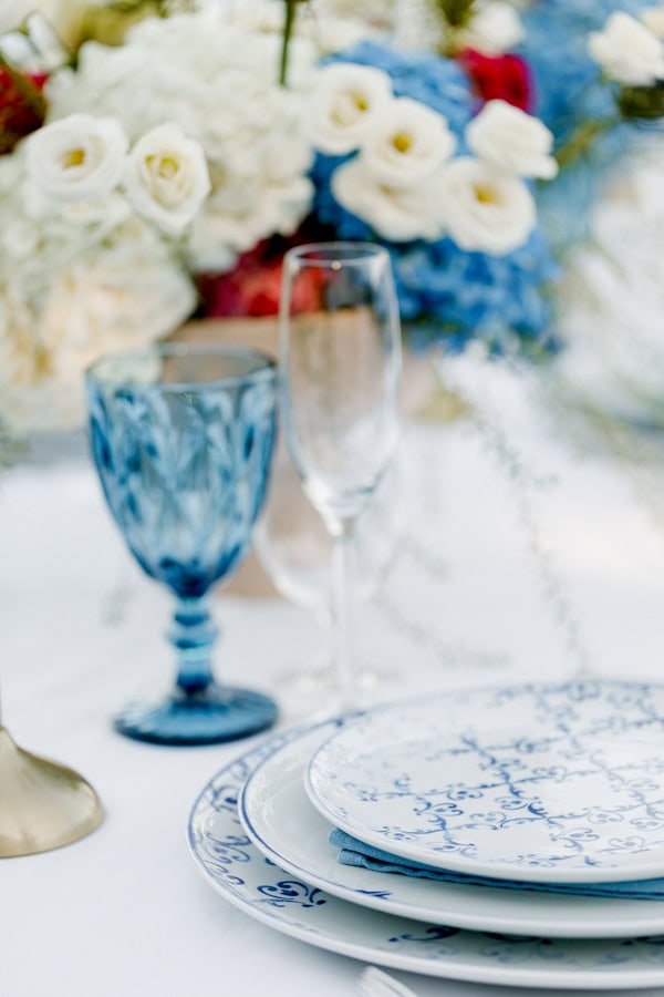 Romantic Summer Wedding Jewel Tone Flowers