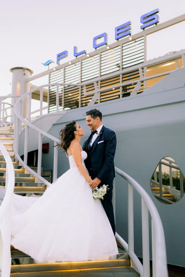 Chic Waterfront Wedding Ploes Marina View