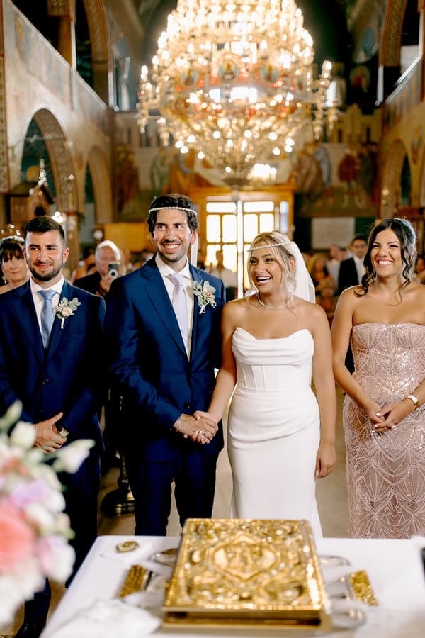 Colorful Summer Wedding Kalamata Pink White Lilac Florals