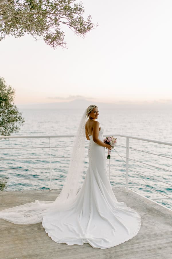 Colorful Summer Wedding Kalamata Pink White Lilac Florals