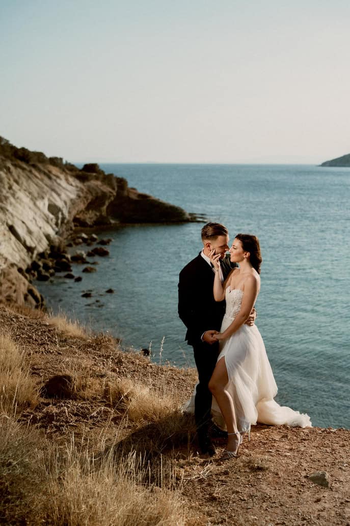 A dreamy wedding with floral touches and a seaside next day session | Sofia & Konstantinos