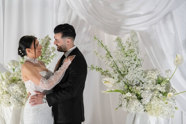 A romantic fall wedding in Tinos with white florals and lovely details | Marietta & Dimitris