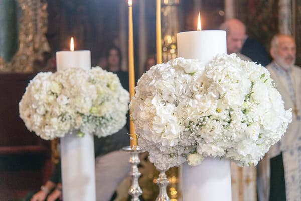 Fall Wedding Tinos White Flowers Lovely Details
