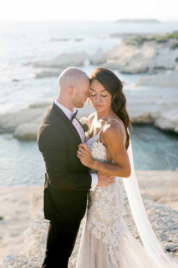 Romantic Black And White Summer Wedding Paphos