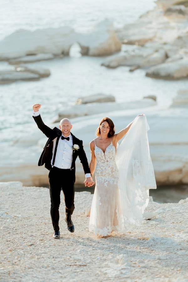 Romantic Black And White Summer Wedding Paphos