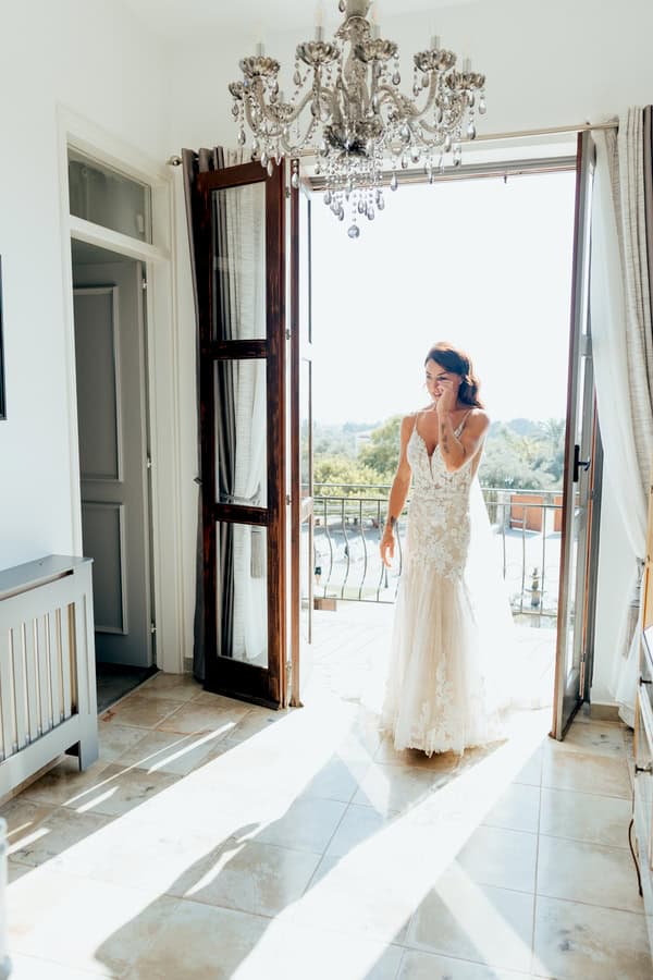 Romantic Black And White Summer Wedding Paphos