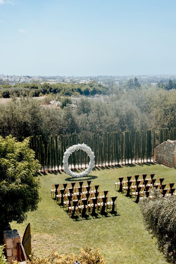 Romantic Black And White Summer Wedding Paphos