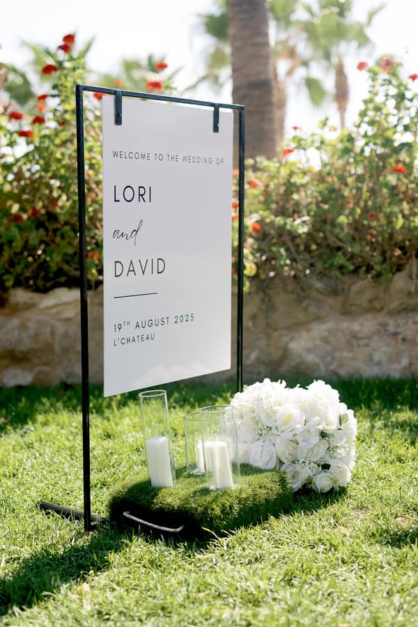 Romantic Black And White Summer Wedding Paphos