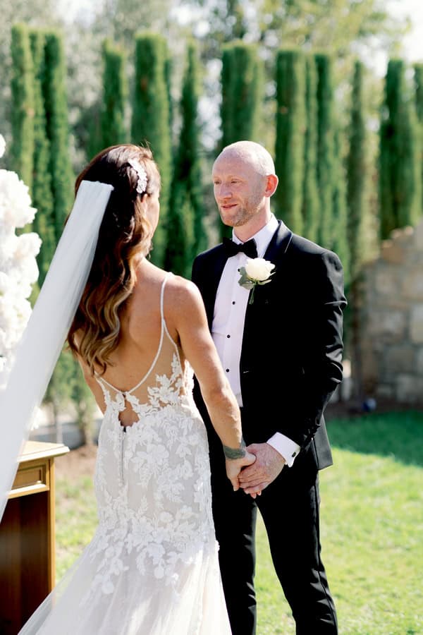 Romantic Black And White Summer Wedding Paphos