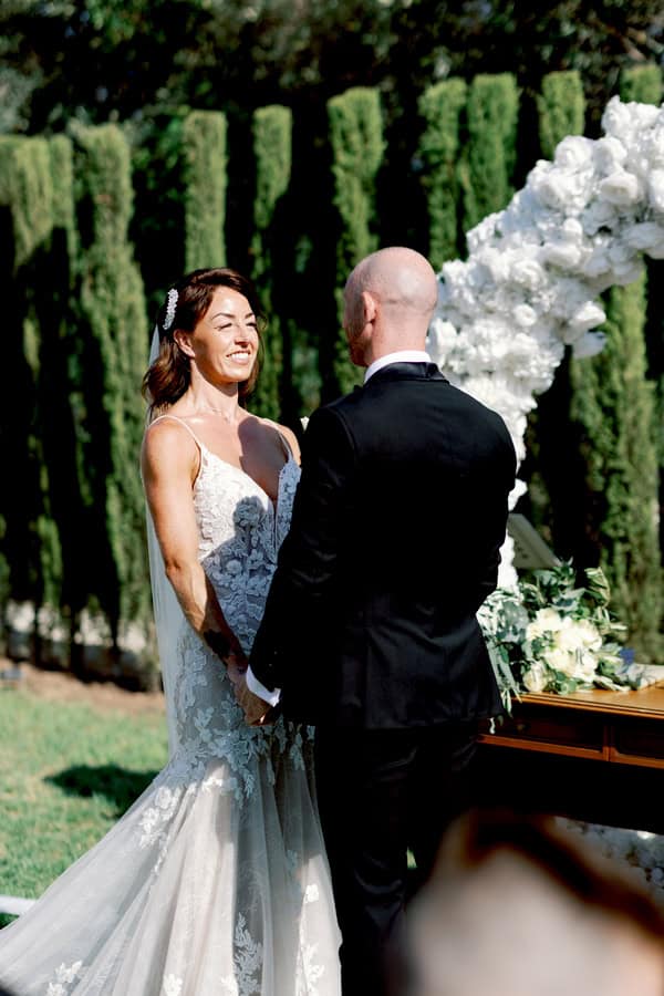 Romantic Black And White Summer Wedding Paphos