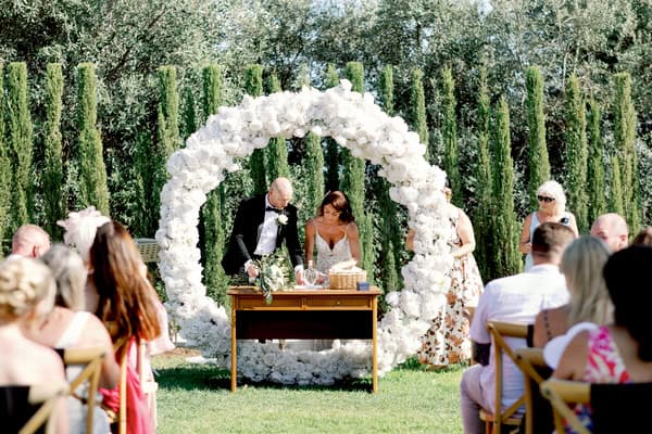 Romantic Black And White Summer Wedding Paphos