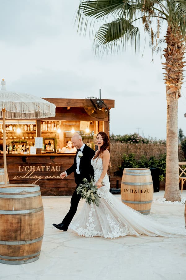 Romantic Black And White Summer Wedding Paphos