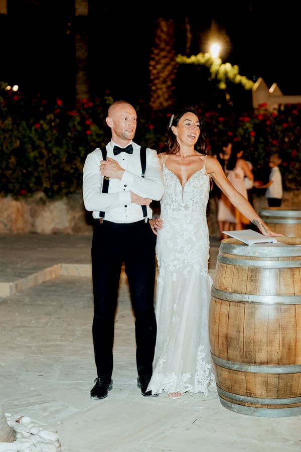 Romantic Black And White Summer Wedding Paphos