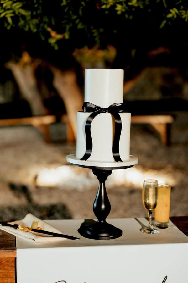 Romantic Black And White Summer Wedding Paphos