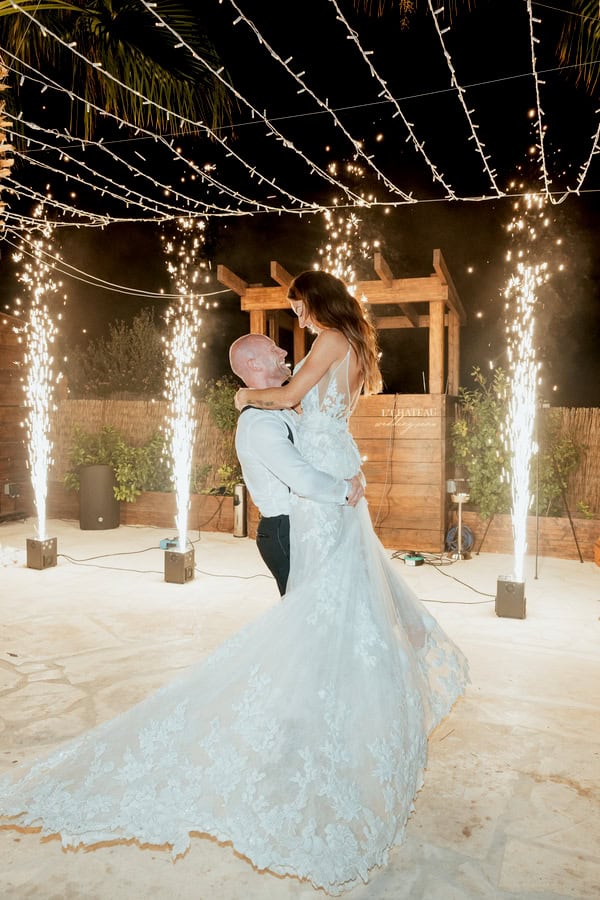 Romantic Black And White Summer Wedding Paphos