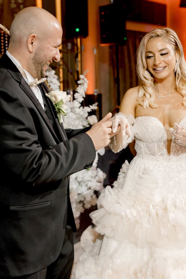 Romantic Rhodes Wedding White Flowers Glowing Details