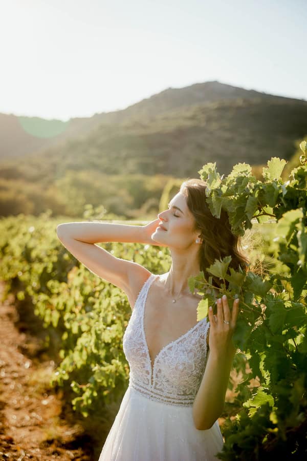 Romantic Vineyard Wedding Evia Floral Design Heartfelt Moments