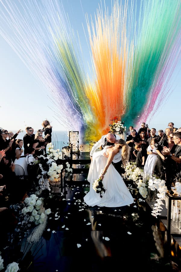 Stunning Modern Edgy Wedding Santorini