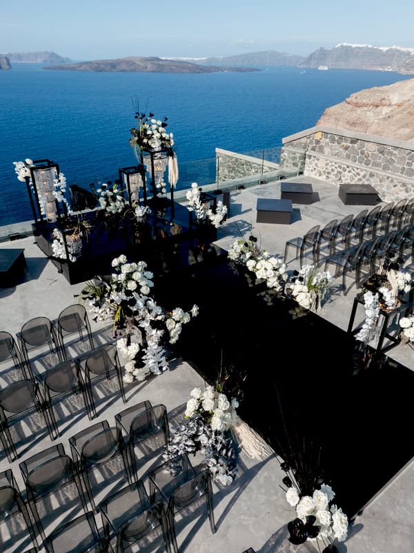 Stunning Modern Edgy Wedding Santorini
