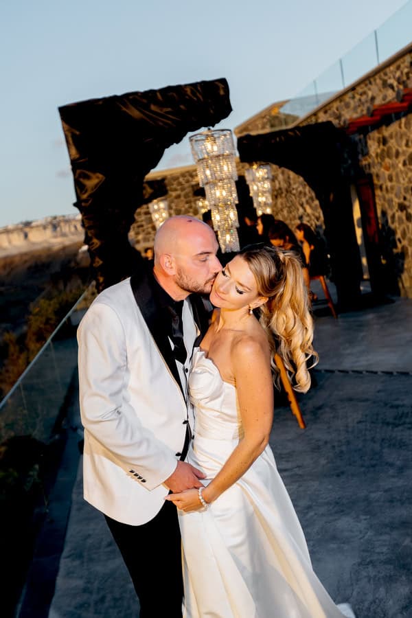 Stunning Modern Edgy Wedding Santorini