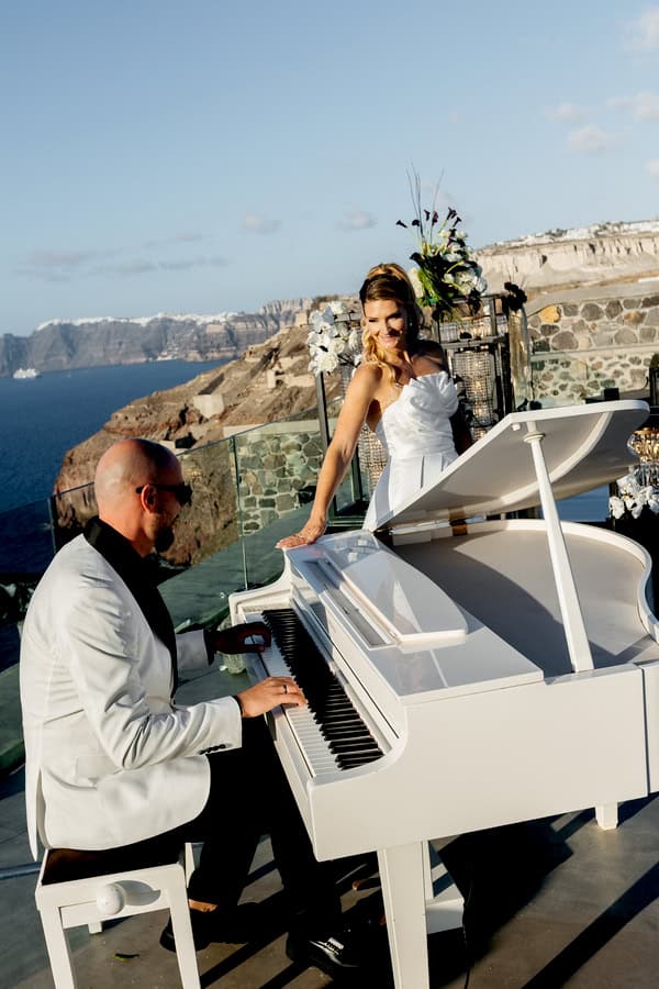 Stunning Modern Edgy Wedding Santorini
