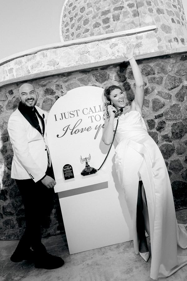 Stunning Modern Edgy Wedding Santorini