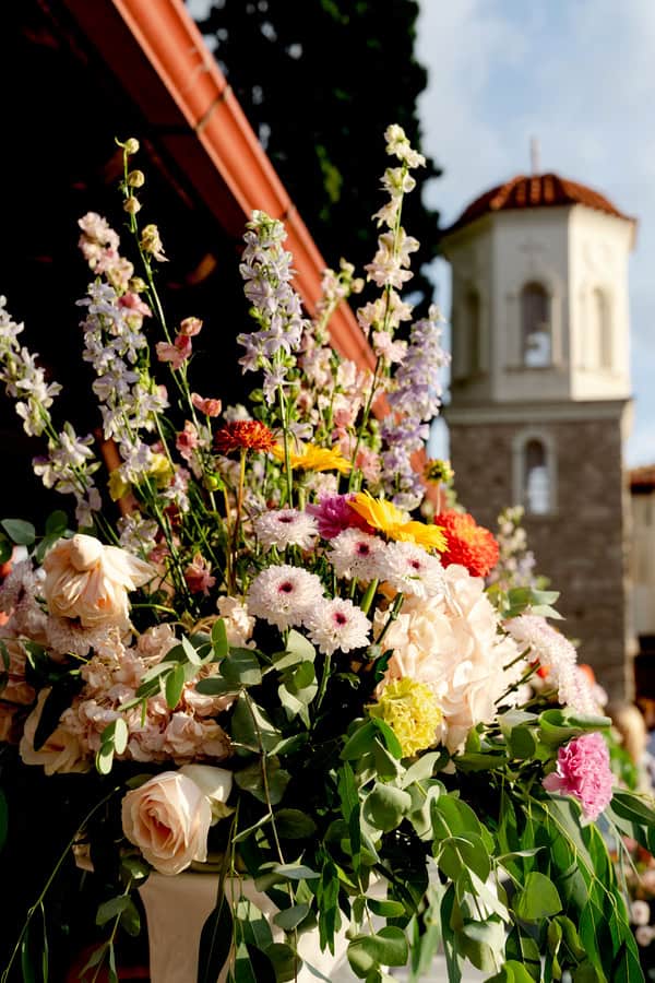 Summer Wedding Vibrant Flowers Romantic Details