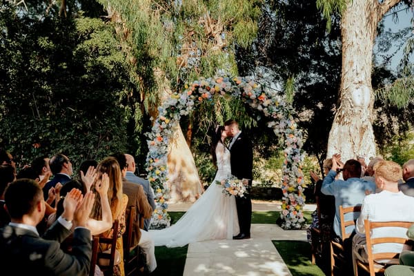 A whimsical garden wedding in Cyprus filled with pastel florals | Monica & Decla