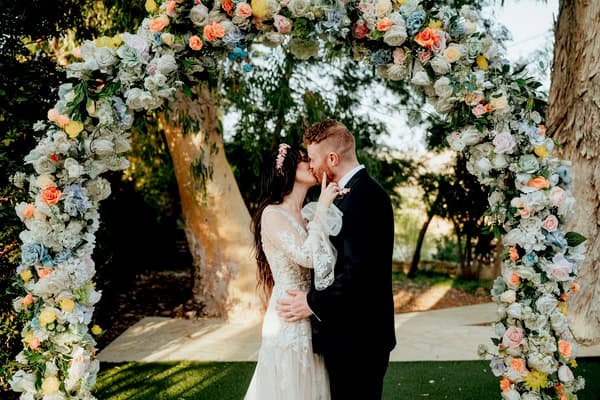 Whimsical Garden Wedding Cyprus Pastel Florals