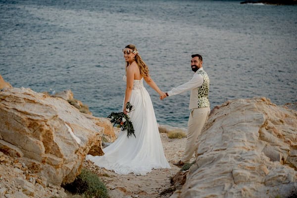 Boho Summer Wedding Serifos Beach Party Earthy Details