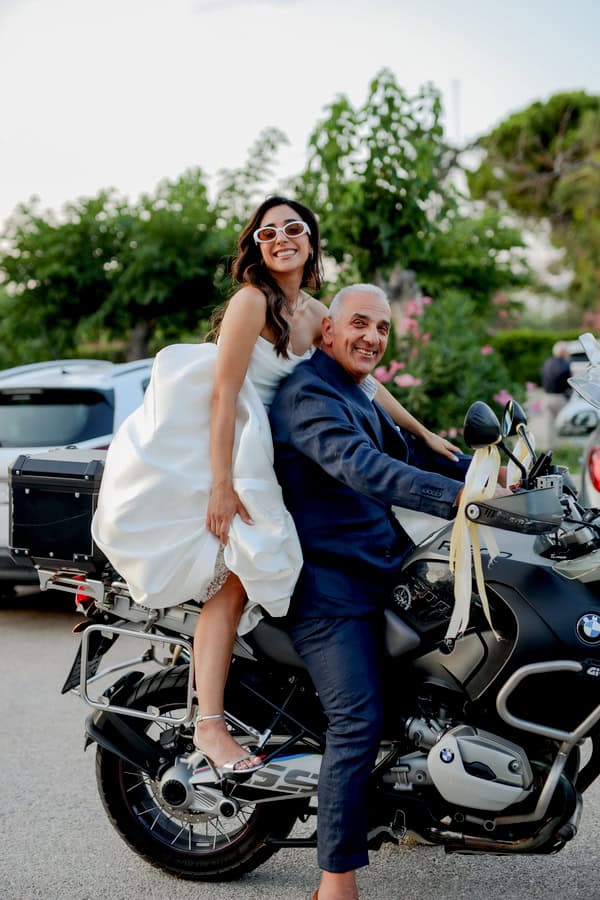 Chic Civil Wedding Galazia Akti White Flowers