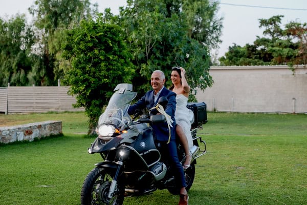 Chic Civil Wedding Galazia Akti White Flowers