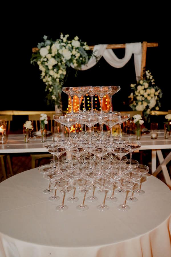 Chic Civil Wedding Galazia Akti White Flowers