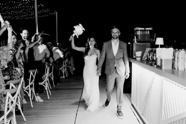 Chic Civil Wedding Galazia Akti White Flowers