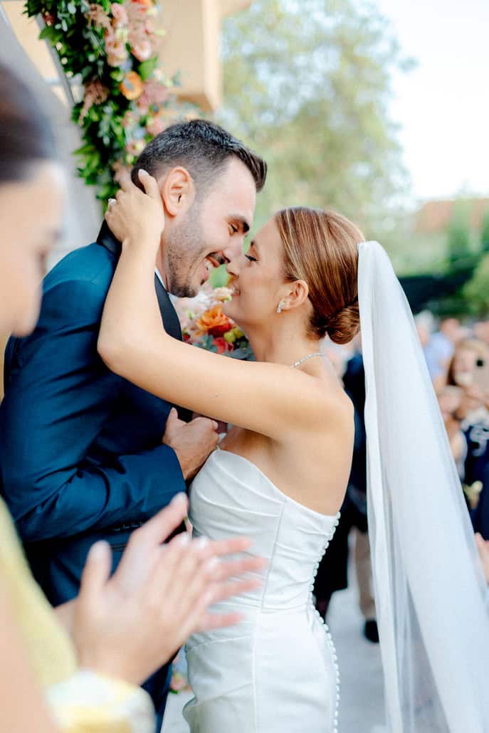 A colorful summer wedding filled with romantic blooms | Efthychia & Panagiotis