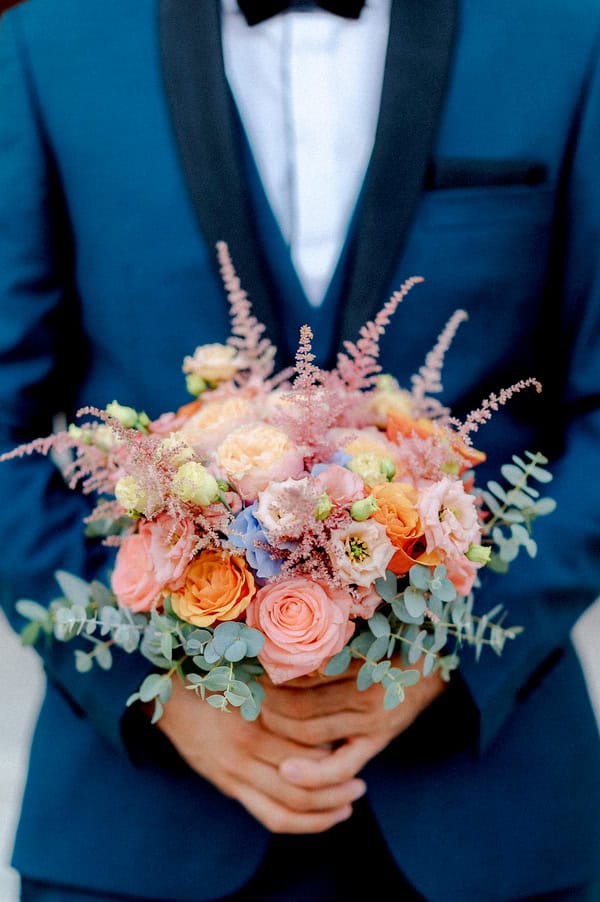 Colorful Summer Wedding Romantic Blooms