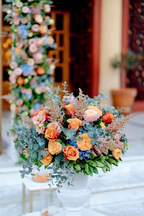 Colorful Summer Wedding Romantic Blooms