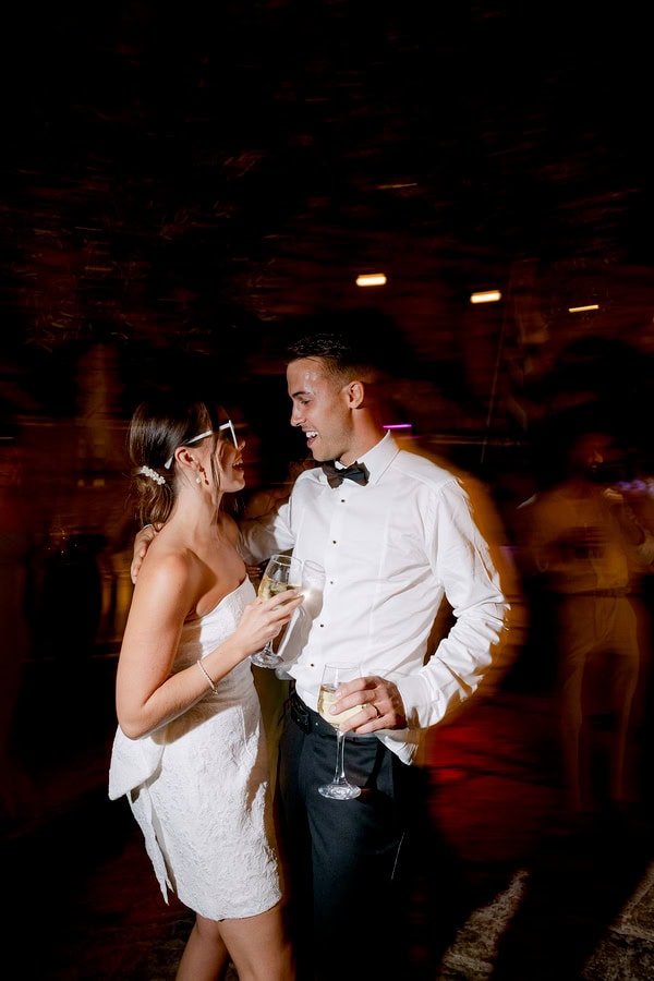 Crete Destination Wedding White Floral Details