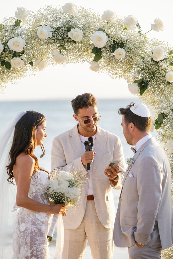 Dreamy Destination Wedding Naxos White Florals