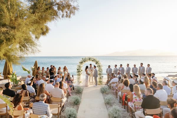 Dreamy Destination Wedding Naxos White Florals