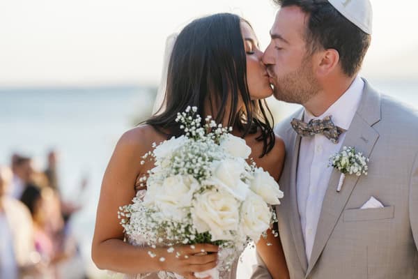 Dreamy Destination Wedding Naxos White Florals