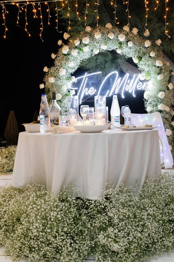 Dreamy Destination Wedding Naxos White Florals