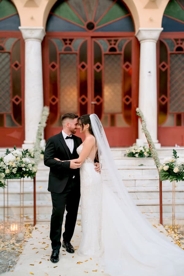 Dreamy Summer Wedding Volos White Details
