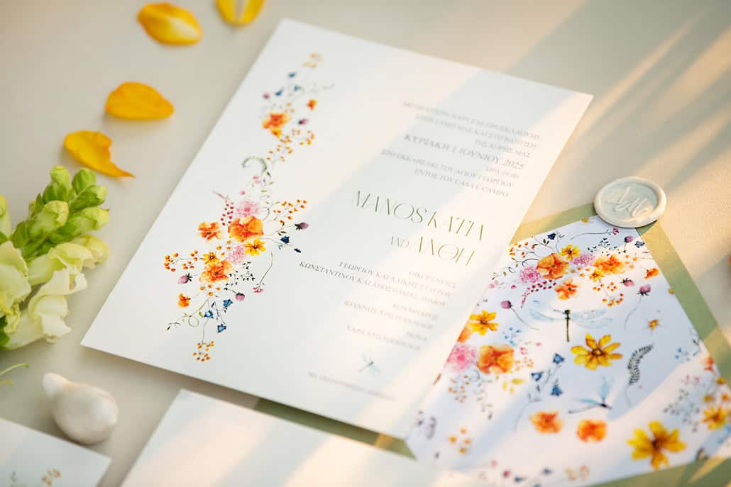 Romantic wedding invitations to fall in love with by Infinity Creative Designs