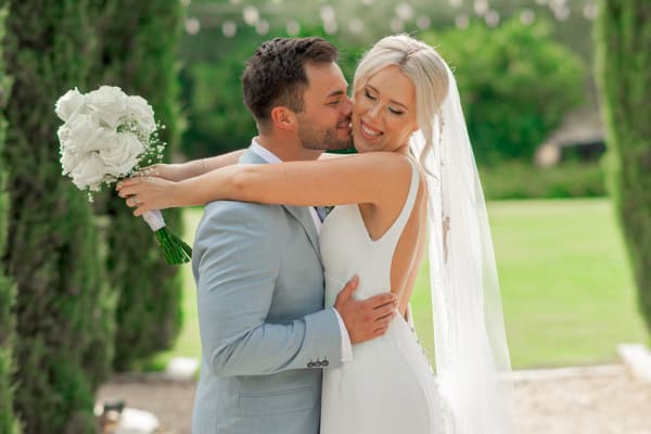 An intimate olive grove wedding with beautiful floral details | Ellie & Ben