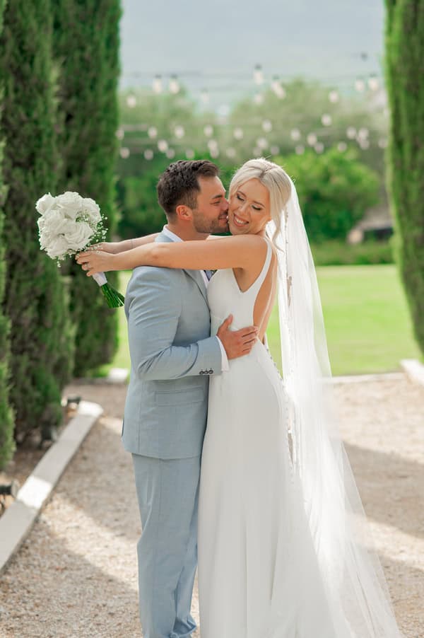 Intimate Olive Grove Wedding Floral Details