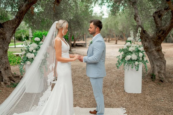 Intimate Olive Grove Wedding Floral Details