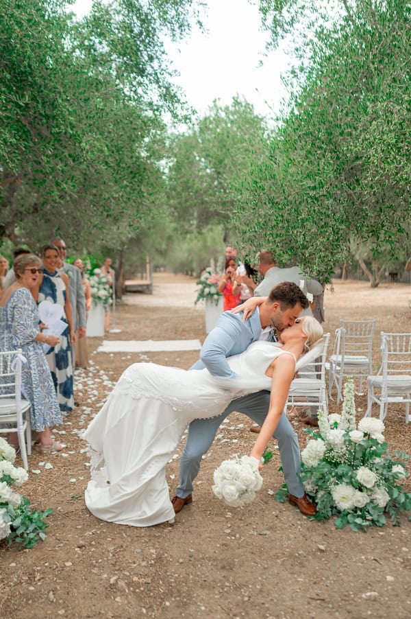 Intimate Olive Grove Wedding Floral Details
