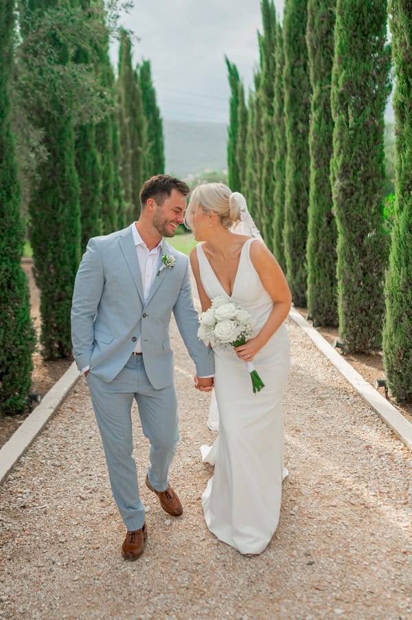 Intimate Olive Grove Wedding Floral Details