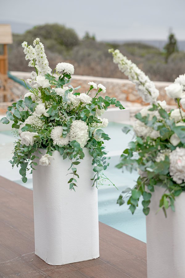 Intimate Olive Grove Wedding Floral Details